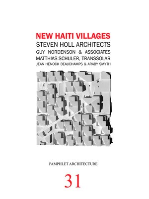 cover image of Pamphlet Architecture 31